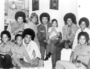 A Jackson család (a képről hiányzik Michael legidősebb nővére, Rebbie)